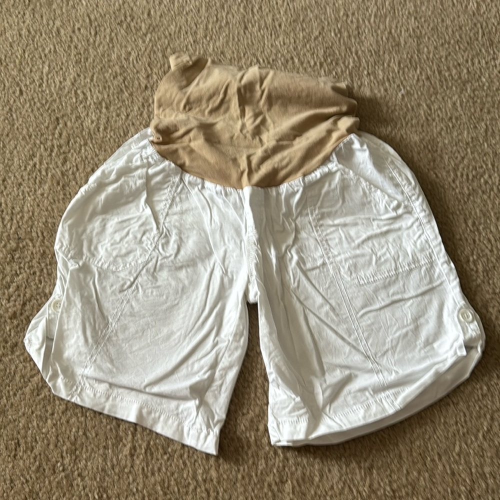 Maternity White shorts